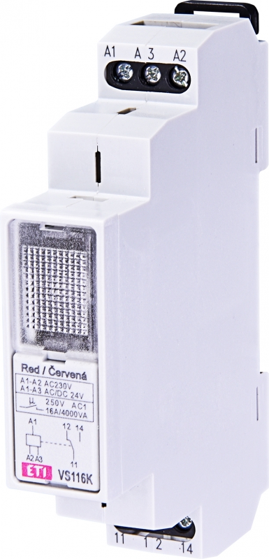 Промежуточное реле VS116K 24/230V (1x16A_AC1)