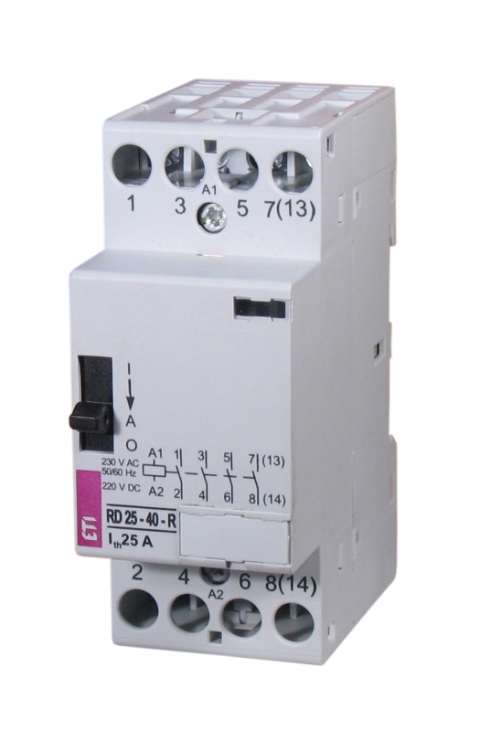 ETI Контактор RD-R 25-22 230V AC/DC (ручн.управл.) (арт.2464062)