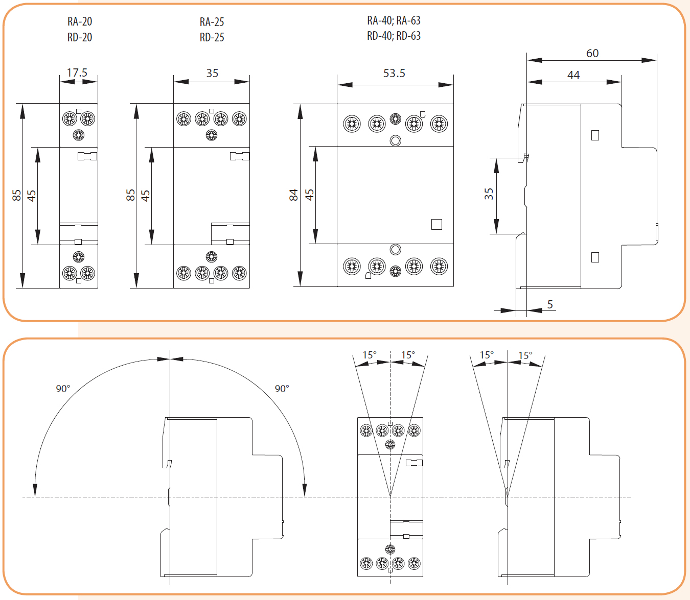 ETI Контактор импульсный RВS 420-31 230V AC (20A, 3NO+1NC) (арт.2464133) — изображение 2