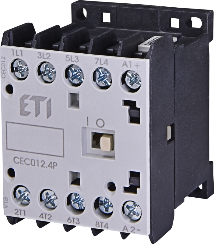 ETI Контактор миниатюрный CEC 12.4P 230V АС (12A; 5,5kW; AC3) 4р (4 н.о.) (арт.4641202)