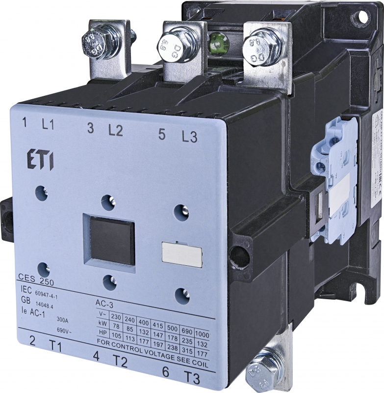 ETI Контактор CES 250.22 (132 kW) 230V AC (арт.4646571)