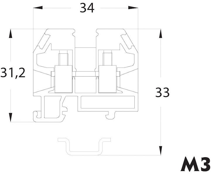 ETI Клемма винтовая-питание mini VS 2,5 PAM + (2,5 mm2_красная) (арт.3901422) — изображение 2
