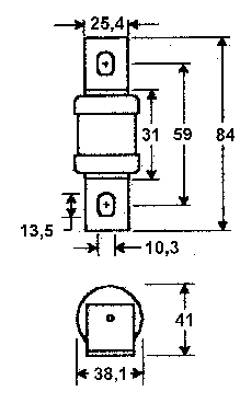 ETI Предохранитель BS38UQ/59/355A/240V aR (100 kA) (арт.4750242) — изображение 2