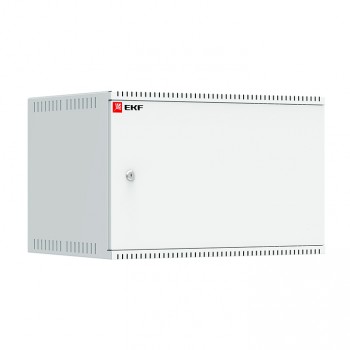 EKF Шкаф телекоммуникационный настенный 6U (600х450) дверь металл, Astra A серия Basic ITB6M450