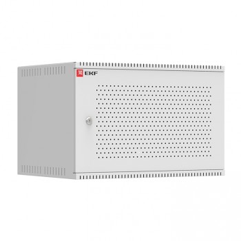 EKF Шкаф телекоммуникационный настенный 6U (600х450) дверь перфорированная, Astra A серия Basic ITB6P450