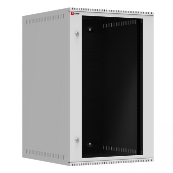 EKF Шкаф телекоммуникационный настенный 18U (600х350) дверь стекло, Astra A серия Basic ITB18G350