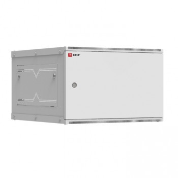 EKF Шкаф телекоммуникационный настенный 6U (600х650) дверь металл, Astra A серия Basic ITB6M650D
