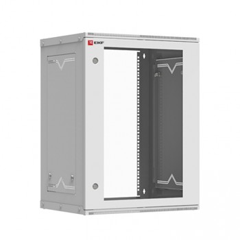 EKF Шкаф телекоммуникационный настенный 15U (600х450) дверь стекло, Astra A серия Basic ITB15G450D
