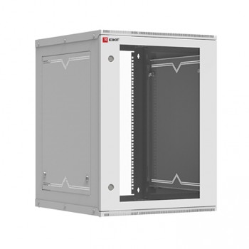 EKF Шкаф телекоммуникационный настенный 15U (600х650) дверь стекло, Astra A серия Basic ITB15G650D