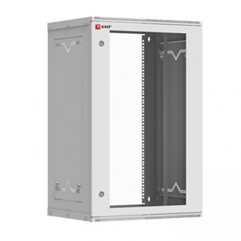 EKF Шкаф телекоммуникационный настенный 18U (600х350) дверь стекло, Astra A серия Basic ITB18G350D