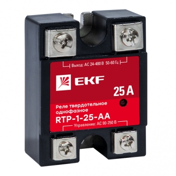 EKF Реле твердотельное однофазное RTP-25-AA PROxima rtp-1-25-aa