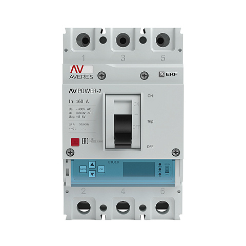 EKF Автоматический выключатель AV POWER-3/3 630А 50kA ETU6.2 mccb-33-630-6.2-av