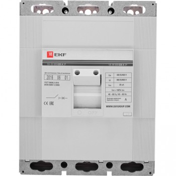 EKF Выключатель автоматический ВА-99 800/400А 3P 35кА PROxima mccb99-800-400