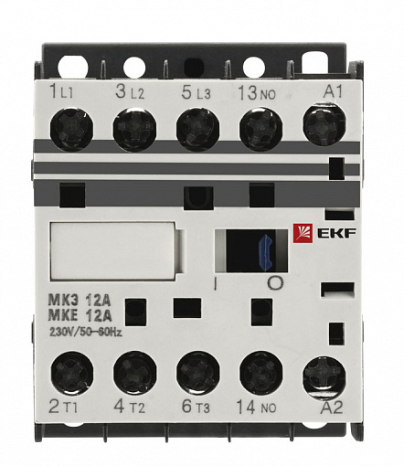 EKF Миниконтактор МКЭ 12А 400В 1NO PROxima Mctr-s-12-400