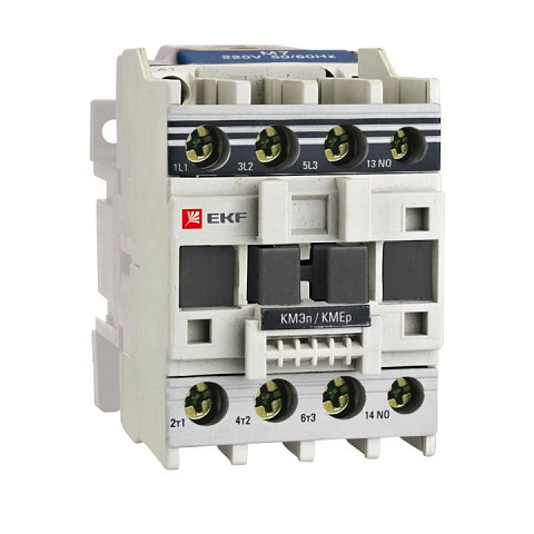 EKF Контактор КМЭп малогабаритный 9А 220В DC 1NO PROxima ctr-s-9-220-p